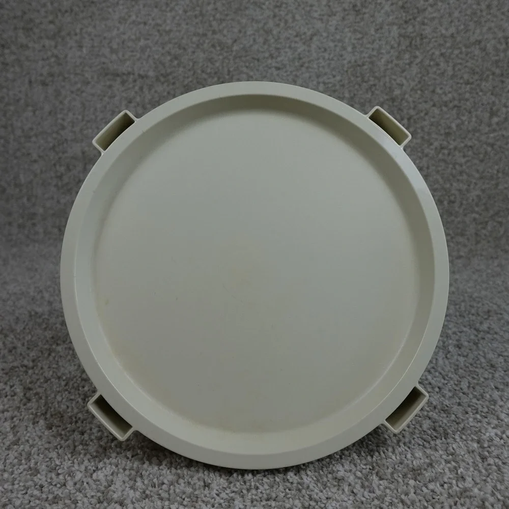 Tupperware Divide-A-Rack Pie and Cake Stacker Tray Almond Cream 1866-7